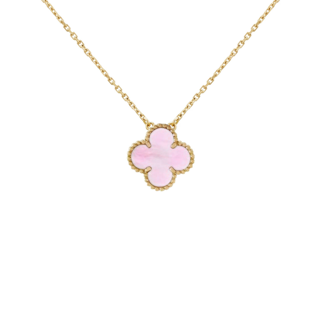 CLOVER NECKLACE | PINK GOLD