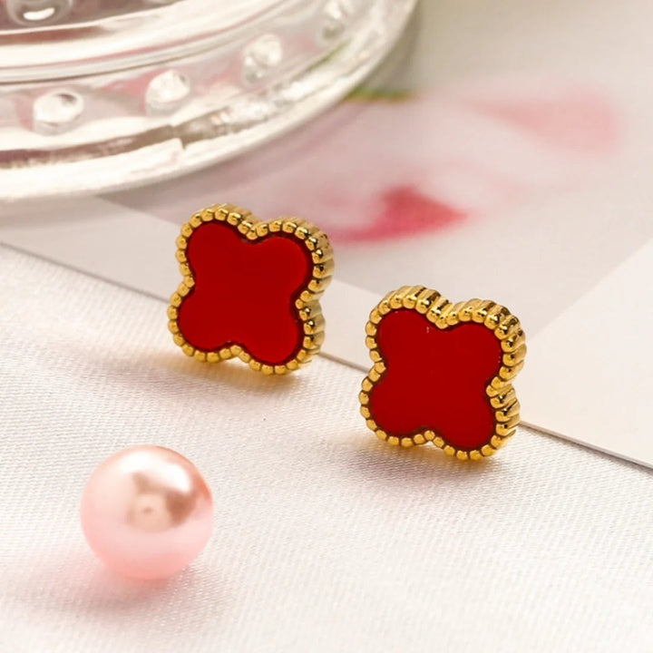 CLOVER EARRINGS | ROSE GOLD